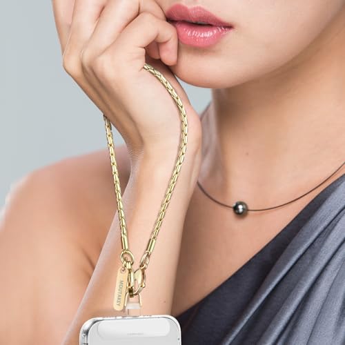 MOUTAKEY Phone Wrist Strap Metal Phone Chain Wristlet Strap Detachable iPhone Lanyard… - Image 2