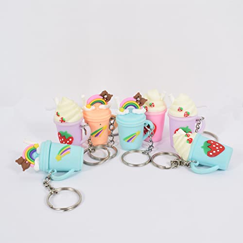 REEMTOO 50PCS Bulk Keychains, 1 Inch Key Rings and Chain - Image 6