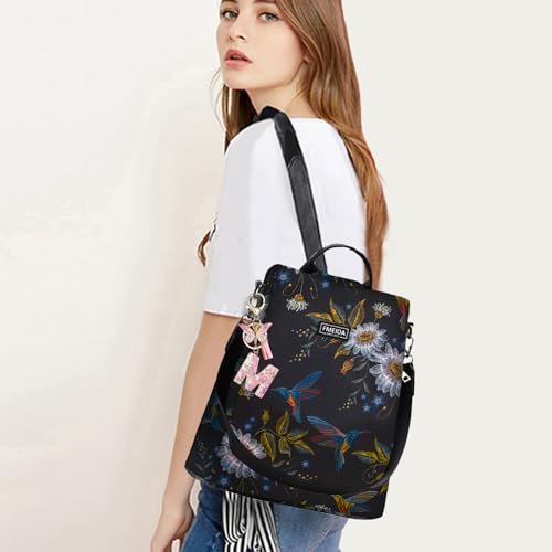 Fmeida Keychains for Women Cute Resin Letter Keychain Pink Initial Keychains for… - Image 7