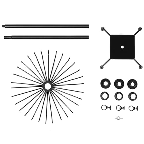 QWORK Rotating Jewelry Display Stand with Hooks - Image 2