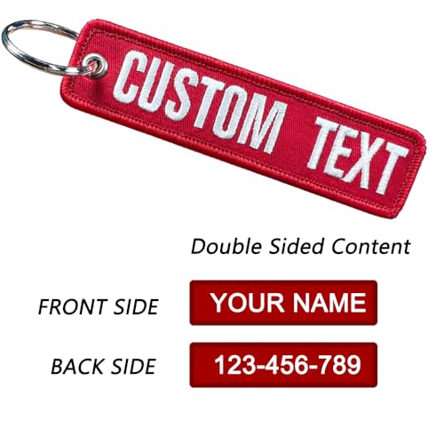 mvcen Personalized double sides embroidery Keychain - Image 3