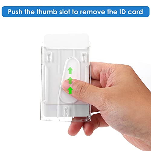 TIESOME ID Card Badge Holder with Keyring, 2 Pack Heavy Duty Badge… - Image 5