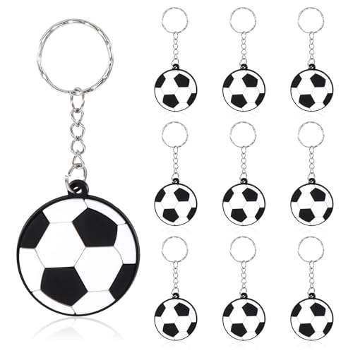 10 Pack Large Size Soccer Keychains Sports Keychains Party Favors Keychains Ball…