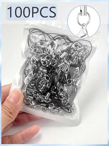 Evnlo 100Pcs Phone Charms Strap with Lobster Clasp,Lanyard Strap Cell Phone Charm… - Image 6