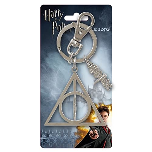Monogram International Harry Potter Deathly Hallows Pewter Key Ring - Image 2