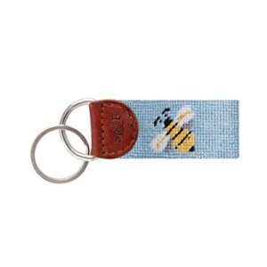 Smathers & Branson Bee Needlepoint Key Fob