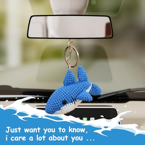 Traxex Handmade Crochet Shark Keychain - Image 7