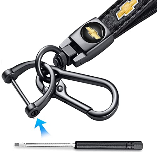 Genuine Leather Key Chain Set for Chevy Malibu Camaro Trax Traverse Sonic… - Image 3