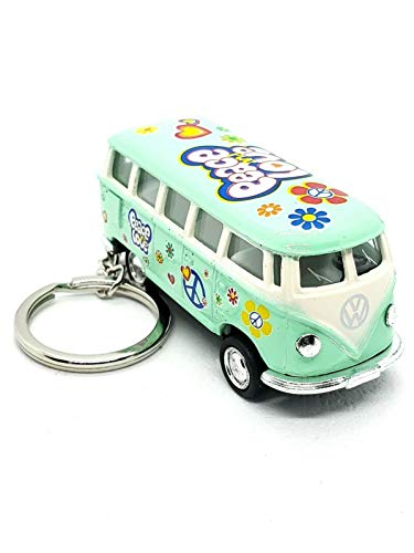KiNSMART 1962 Volkswagen Classic Hippie Love & Peace Bus 1