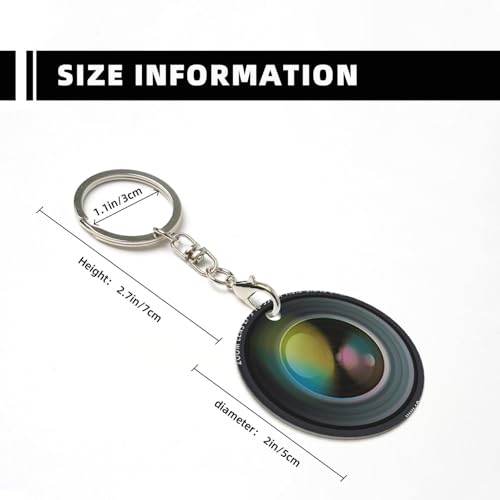 Photography Camera Keychain, Key Chain Keychains Organizer Keyring Holder for Women Men… - Image 3