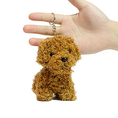 Cute Stuffed Animal Dog Plush Animal Keychain, Fashion Accessory Backpack Clips, Kindergarten… - Image 2