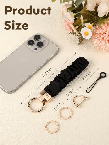 Scrunchie Keychain Wristlet for Women - Image 2