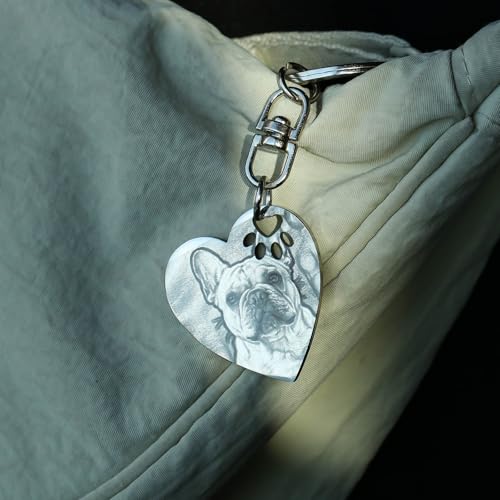 UniCrena Engraved Dog Keychain Personalized - Image 6