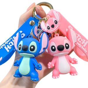 Rawan Fresh 2 Pack Cartoon Keychains For Girls Boys, Cute Pendant Keychains…