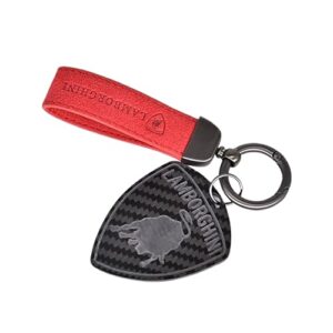 GSDAMFDC Carbon Fiber Car Keychain for Lamborghini Espada 1968