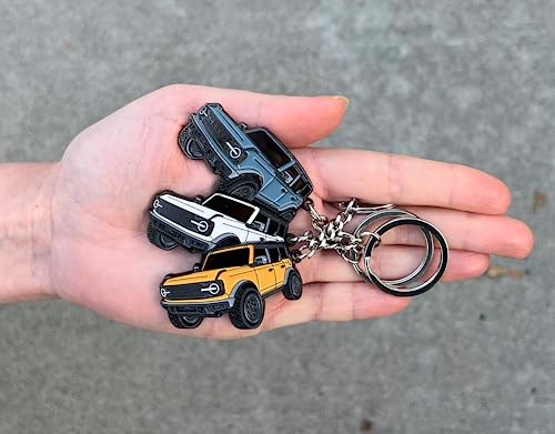 FOUR WHEEL BEAST Bronco Keychain Accessories 2023 4 door key chain Fob… - Image 3