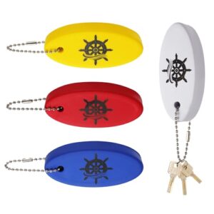 XIHIRCD 4pcs Boat Key Floating Keychain, Float Boating Key chain Foam PU…