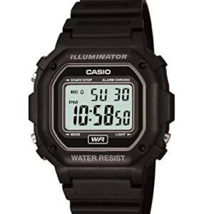Casio Men's F108WH Illuminator Collection Black Resin Strap Digital Watch