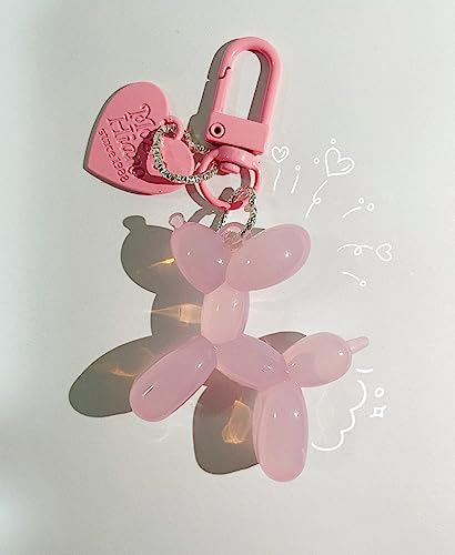 LAEKOU Jelly Balloon Dog Design Keychain for Women, Cute Girls Key Chain,… - Image 5