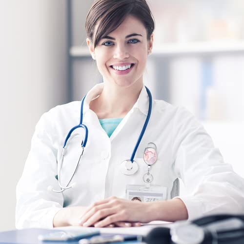 Badge Reels Retractable,Double Sided Color Print Pattern Badge Holders,with Keychain, Clip and… - Image 5