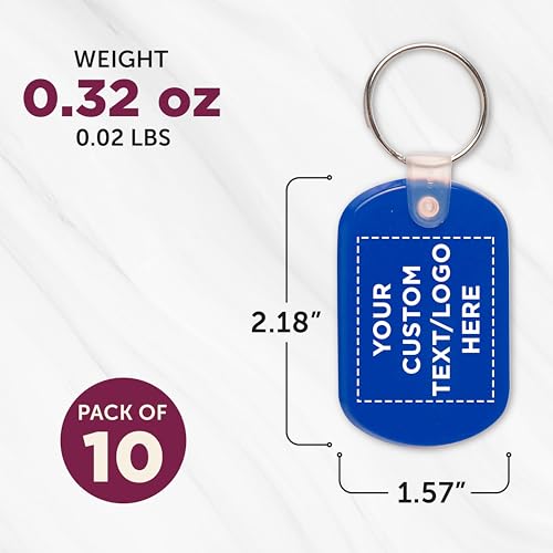 DISCOUNT PROMOS Tag Soft Plastic Keychains - Image 5