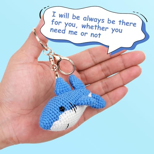Traxex Handmade Crochet Shark Keychain - Image 2
