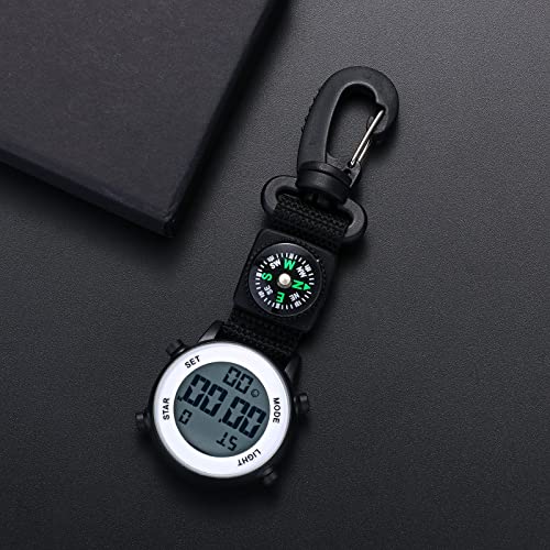 Lancardo Clip on Digital Watch Backpack Fob Watch for Men and Women… - Image 5