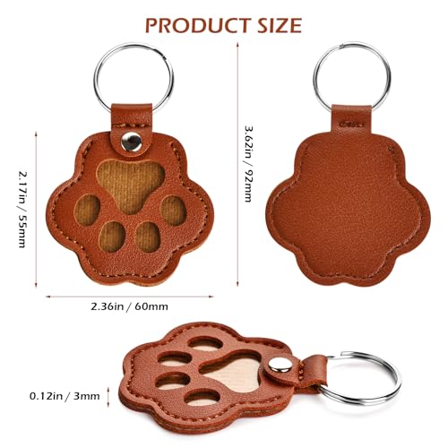 softum Cat Dog Hair Keychain 6pcs, Cat Fur Memory Charm, Dog Hair… - Image 3