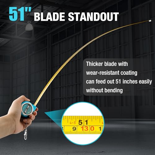 DURATECH Mini Tape Measure, 2 PCS 6FT Inch/Metric Small Tape Measure, Retractable… - Image 4