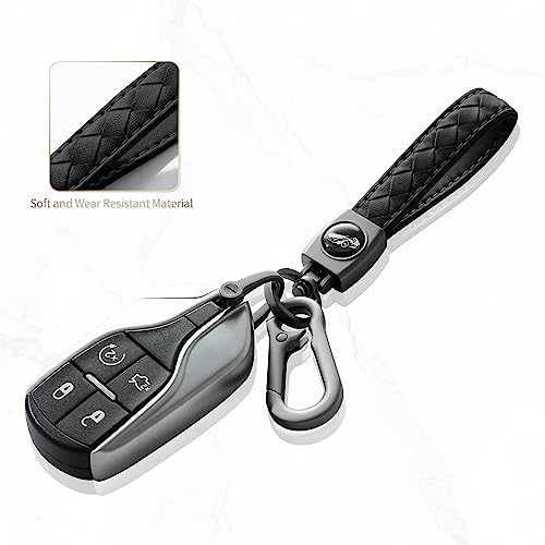 Gkeygo Carabiner Keychain, Universal Heavy Duty Woven Handmade Leather Key Chain, Car… - Image 2