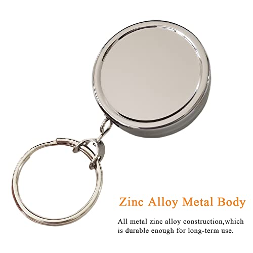 Badge Reels Retractable 2Pack Heavy Duty Badge Reel with Metal Chain, WENSUNNIE… - Image 4