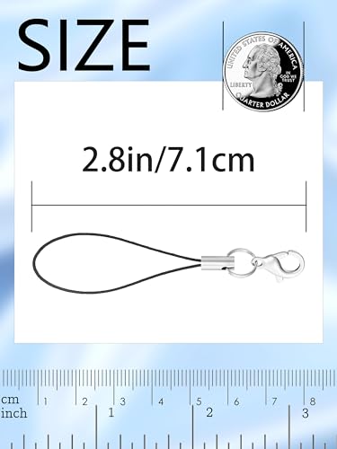 Evnlo 100Pcs Phone Charms Strap with Lobster Clasp,Lanyard Strap Cell Phone Charm… - Image 3