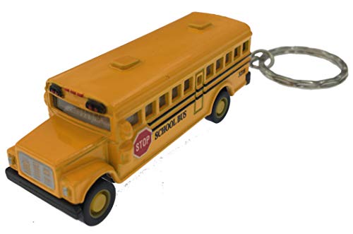 KiNSFUN Classic Mini School Bus 2.5 Inches Die Cast Metal Model Key… - Image 2