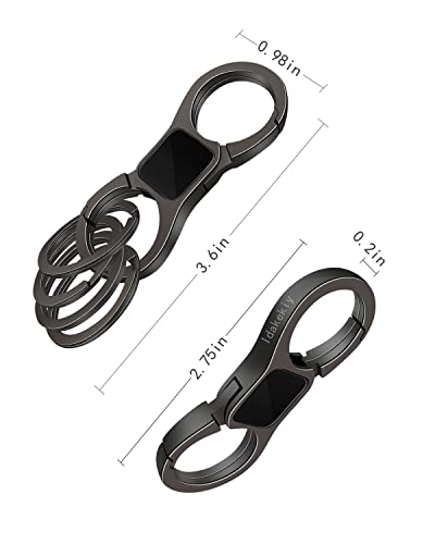 Idakekiy Key Chain Quick Release Spring with 4 Key Rings Heavy Duty… - Image 3