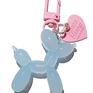 LAEKOU Jelly Balloon Dog Design Keychain for Women, Cute Girls Key Chain,…