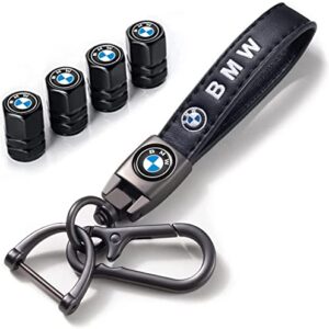 for BMW Keyring, 4PCS Valve Stem Caps and Car Keychain Combo Compatible…