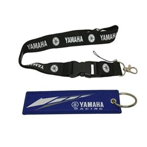 Ewein 1pc Black Lanyard + 1pc Tag Embroidered Keychain D Shape Carabiner…