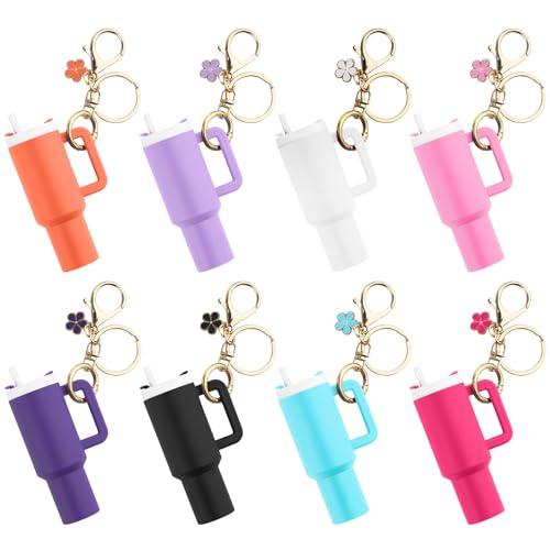 Wchoicsy 8 Pack Mini Tumbler Keychain for Stanley Cup, Mini Cup Keychain…