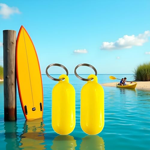 2 Pcs Yellow Floating Keychain Pills - Image 4