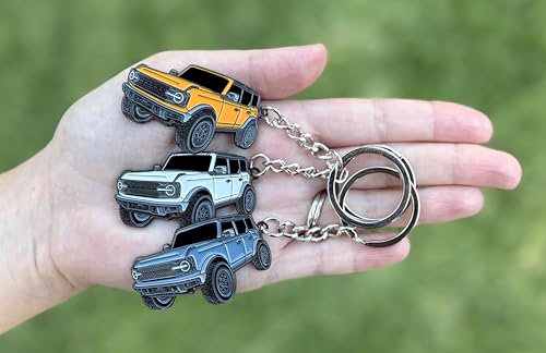 FOUR WHEEL BEAST Bronco Keychain Accessories 2023 4 door key chain Fob… - Image 7