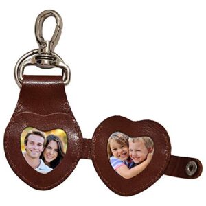 Wise Owl Accessories 3D Leather Keychain Cute Heart Shape Goodluck Valentine Gift…