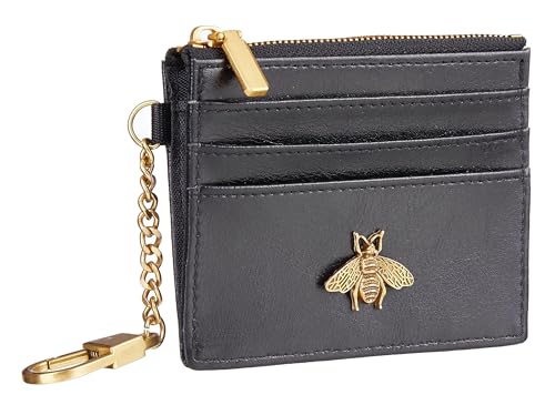 SEAVILIA Card Holder Keychain Wallet for Women with ID Window RFID Coin… - Image 8