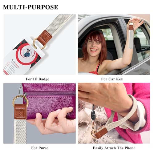 Fishent Stretchy Key Chain, Cute Keychain Wristlet, Woven Wrist Lanyard for Keys,… - Image 6