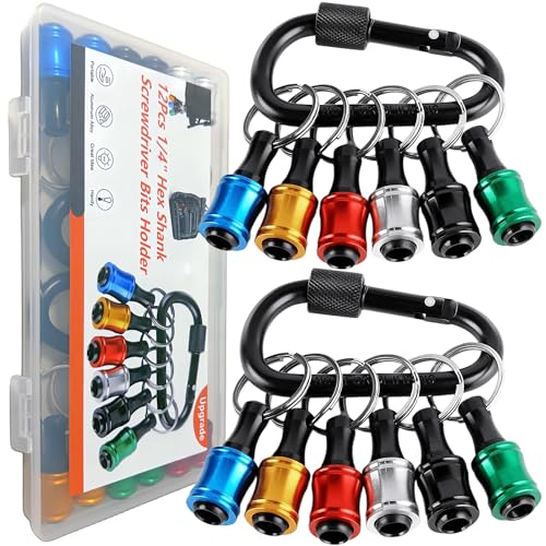 12PCS Bit Holders 1/4 Socket, Hex Shank Screwdriver Bit Holder for Impact…