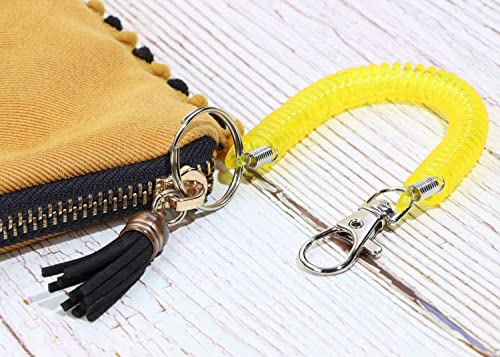 Mini Skater 6Pcs Spiral Retractable Spring Coil Keychain Theftproof Anti - Image 4