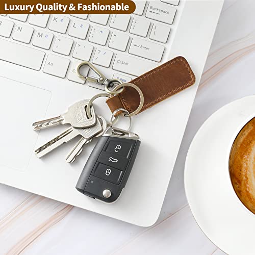 Jack&Chris Genuine Leather Car Keychain, Universal Key Fob Keychain, Leather Key Chain… - Image 5