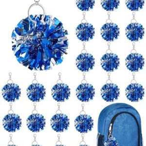 Remuuly 20 Pcs Cheer Pom Pom Keychain Cheerleader Gifts Cheerleading Keyring Charm…