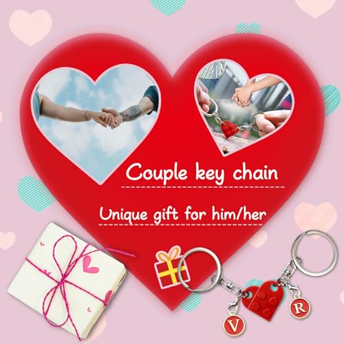 Smilelife Personalized Brick Matching Heart Keychains - Image 4