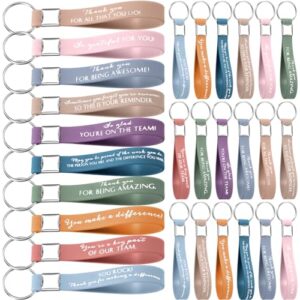 Nosiny 30 Pcs Thank You Keychain Gift Bulk Housekeeping Week Employee Inspirational…