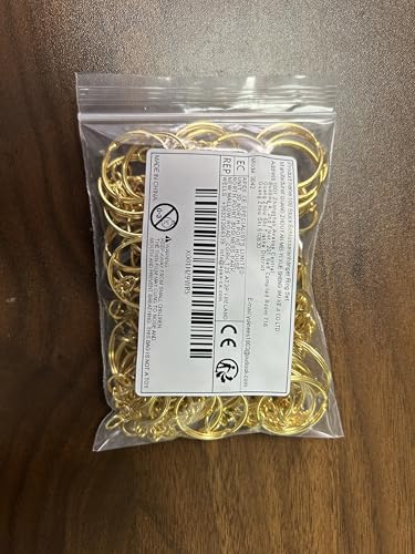 Key Chains Bulk,100Pcs Keychain Rings Metal Key Ring Gold Key Ring with… - Image 8